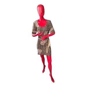 Harve Benard Animal Print Mini Dress
